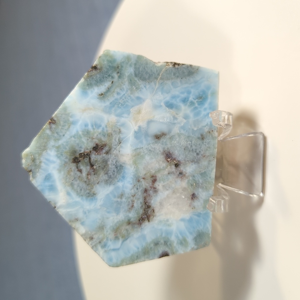 Larimar Natural Unpolished Chunky Slab Piece